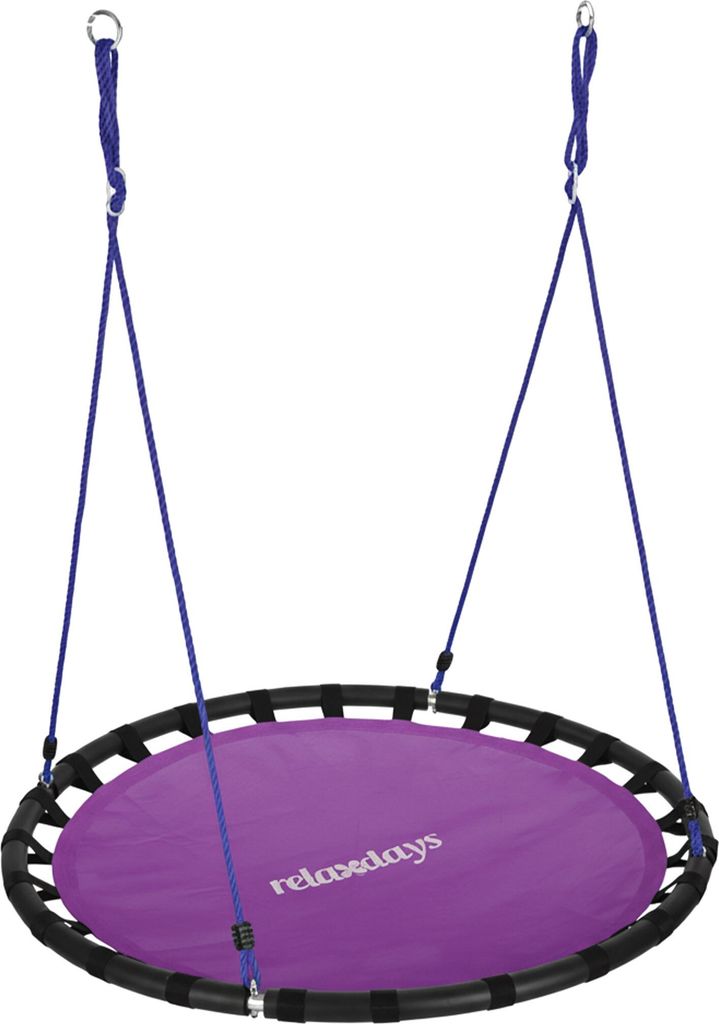 Relaxdays Nestschaukel, runde Hängeschaukel, für Kinder & Produktbild 