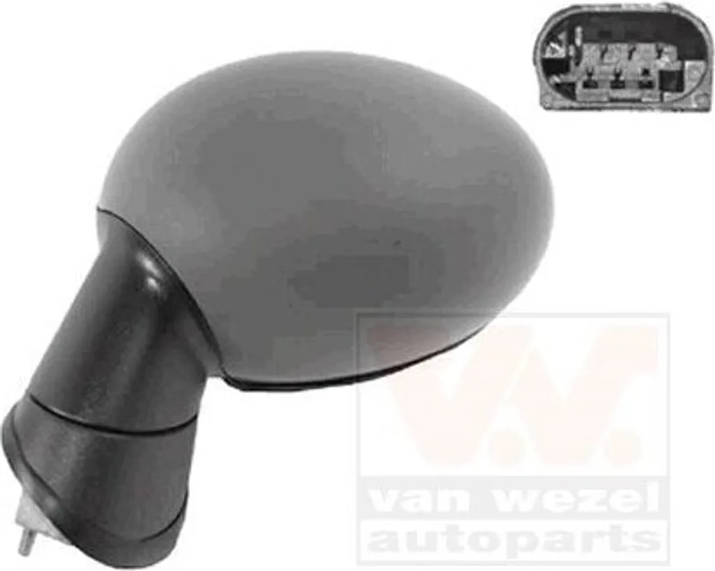 Rétroviseur asphérique chauffant VAN WEZEL 0506807 pour MINI R56 Gauche