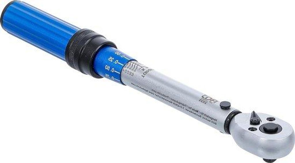 Professioneller 63 mm (1/4")-Schlüssel mit 5-25 Nm Drehmoment.