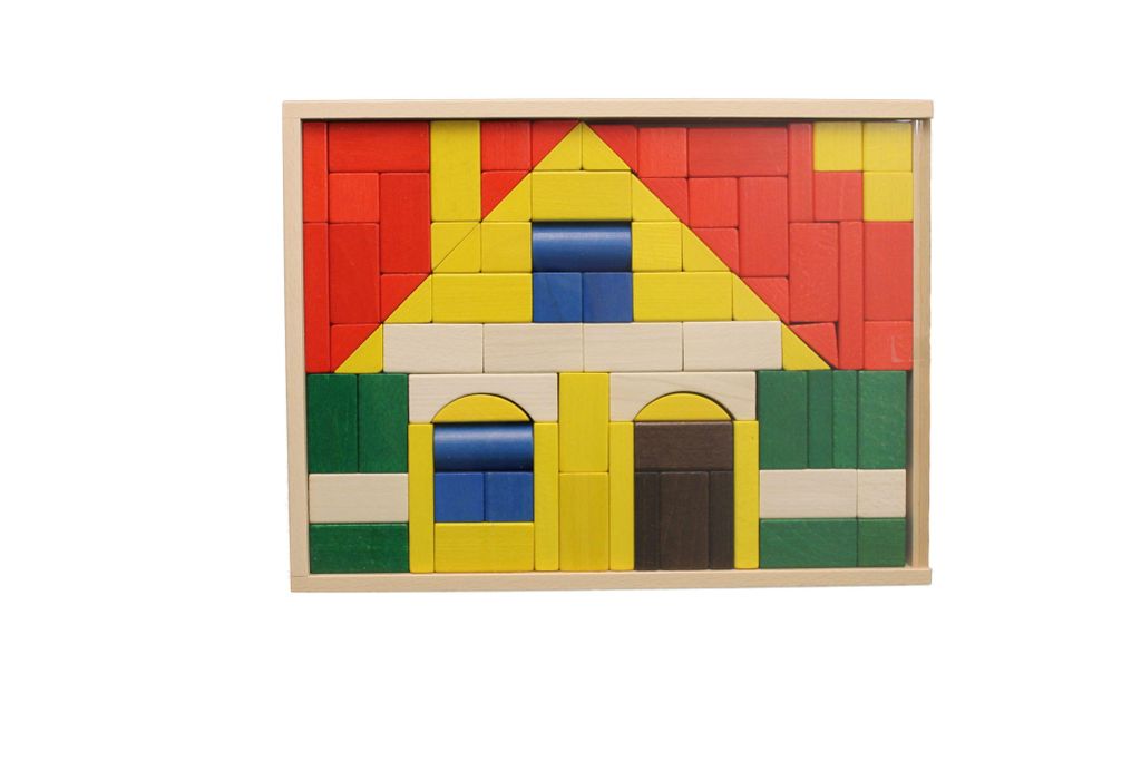 Ebert 205425 Baukasten Haus Holzbausteine