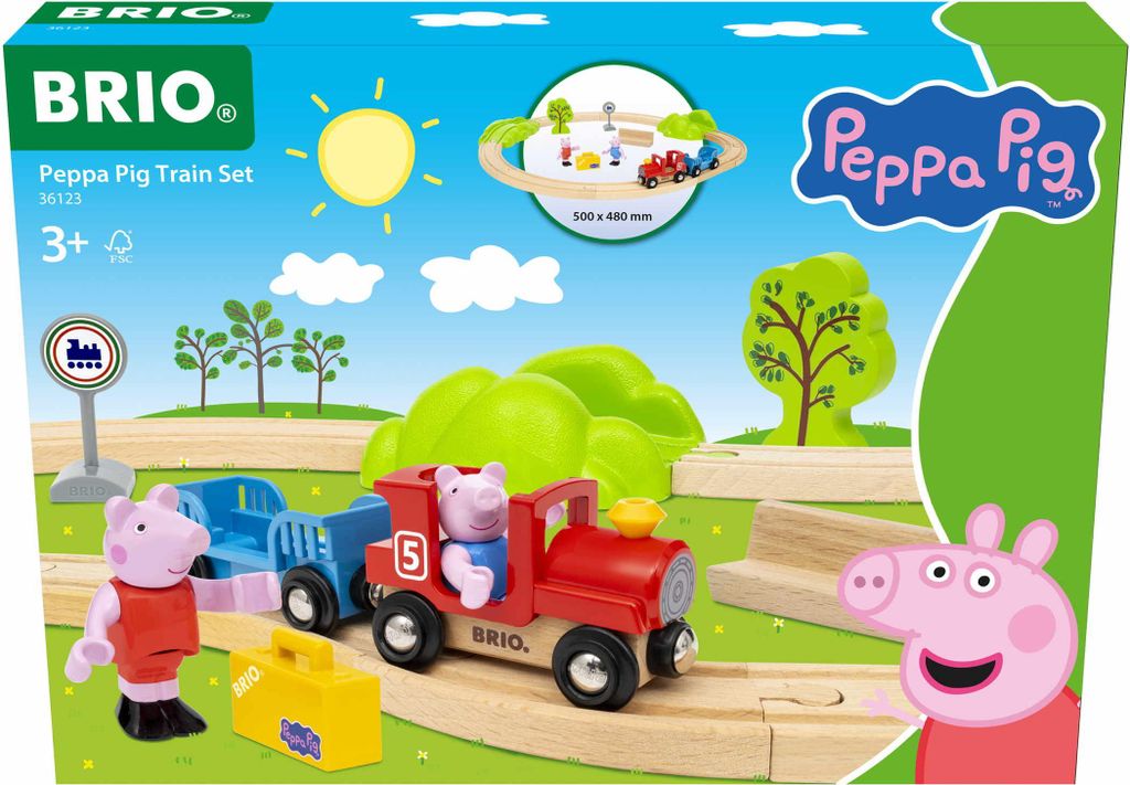 BRIO World-36123 - Coffret de train Peppa Pig - Ensemble Image du produit 