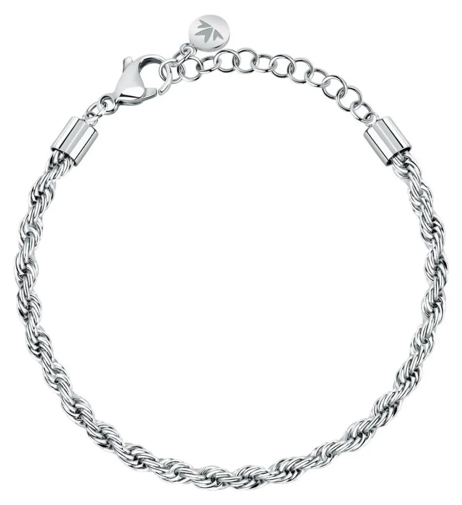 Bracelet en acier Valis Intrecci SAZC24 pour femme : Bijou élégant chic