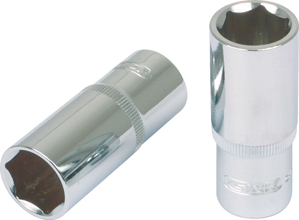 KS Tools 1/2" CHROMEplus Sechskant-Stecknuss, lang, 8mm, 918.5355