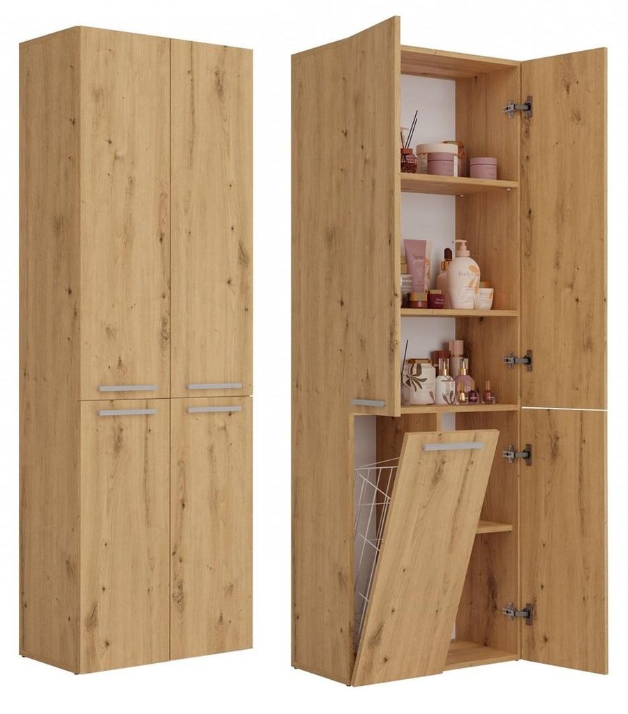 Topeshop NEL 1K DD ART KPL, Eiche, Frei stehend, 5 Regale, Produktbild 