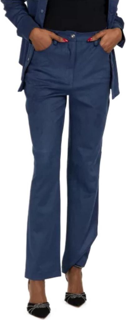 GUESS Damenhose Kelly Elegante Gerade Marineblau Größe 26