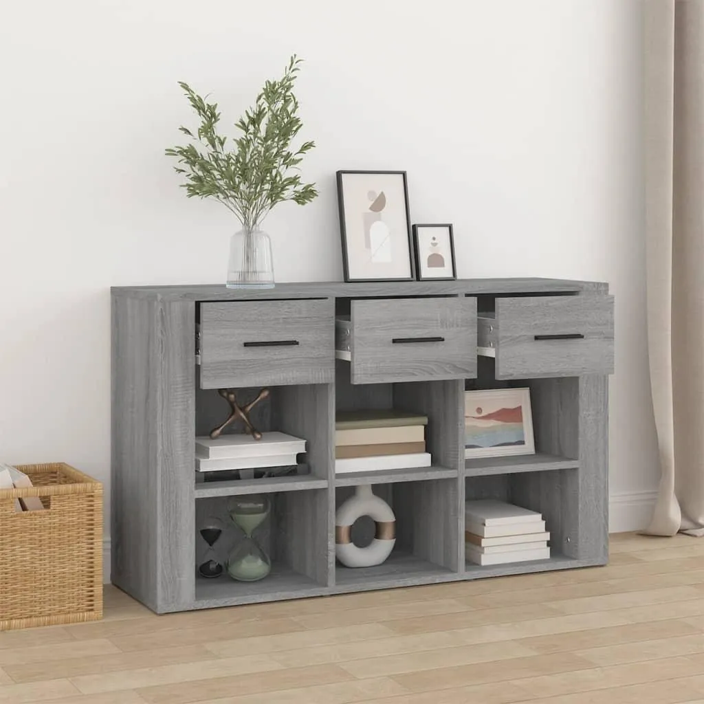 Mobile Credenza 100x30x59,5 Grigio Sonoma - Robusta e Versatile