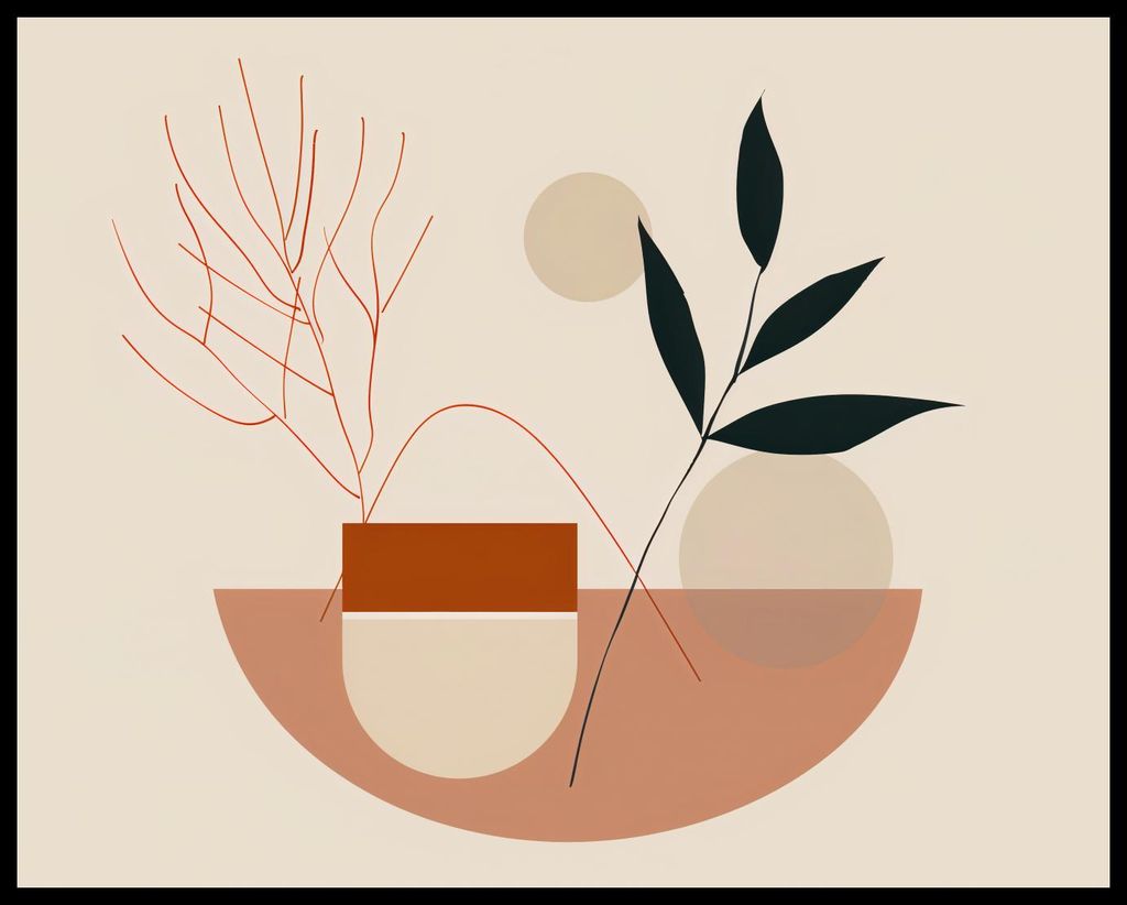 Plakat 76x60,5cm Botanische Anprobe