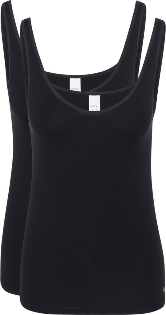 Speidel 2er Pack Softfeeling Unterhemd / Top Feine Baumwoll-Qualität für hohen Komfort, Klassischer Rundhalsausschnitt, ohne störende Seitennähte