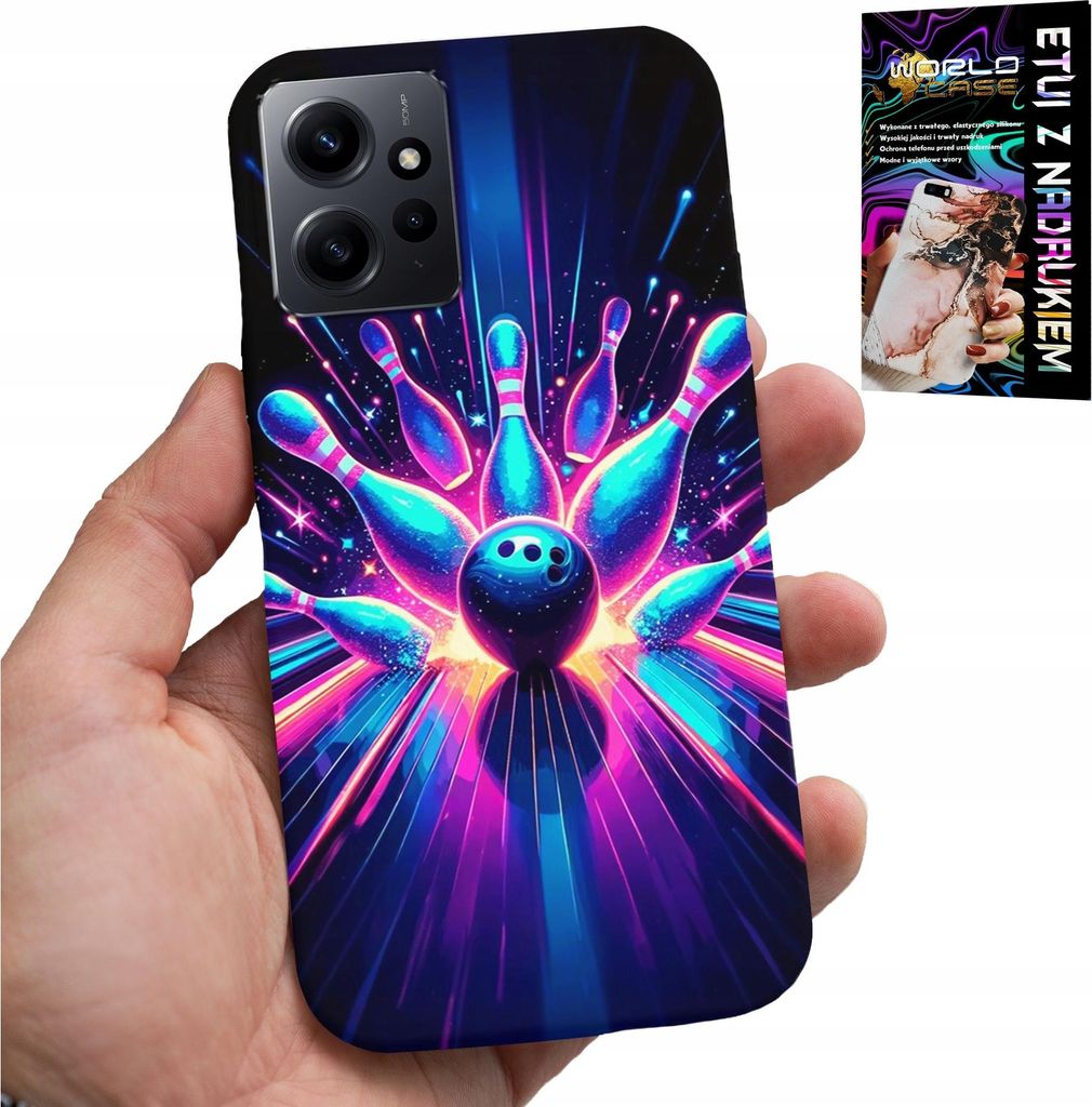 Hülle Für Xiaomi Note 12 4G - Bowling Strike Abdeckung, Rückseite