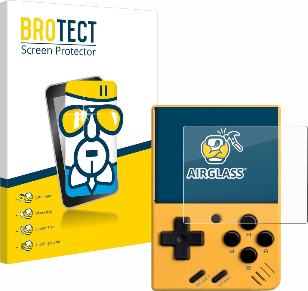 BROTECT Schutzglas für Miyoo Mini V4 Schutzfolie Panzer Folie Glas Display Schutz klar