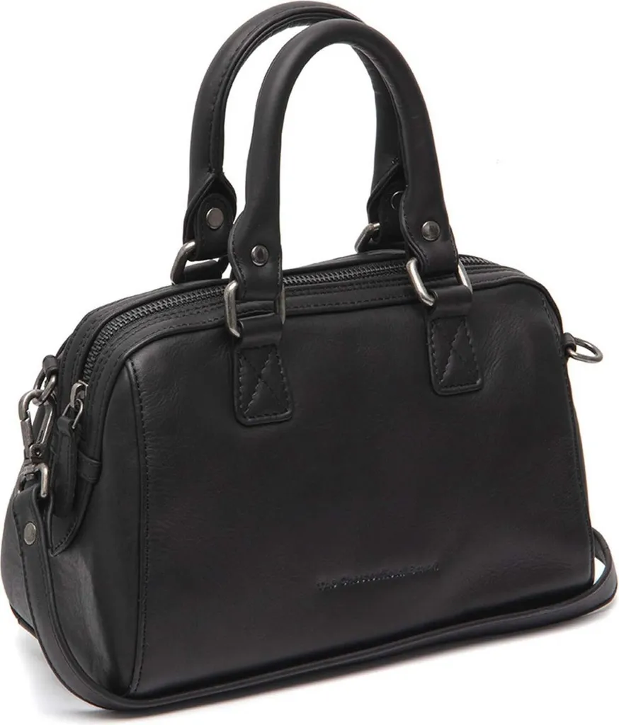 Sac épaule bandoulière Dalford noir - Sac à main bowling spacieux cuir