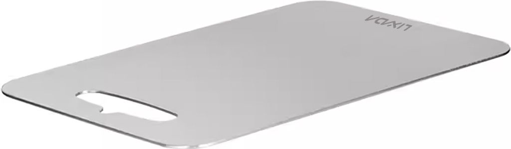 Lixada Outdoor-Schneidebrett, Camping-verdicktes Schneidebrett, doppelseitiges Schneidebrett, Edelstahl-Schneidebrett, 25 x 36 x 2 mm