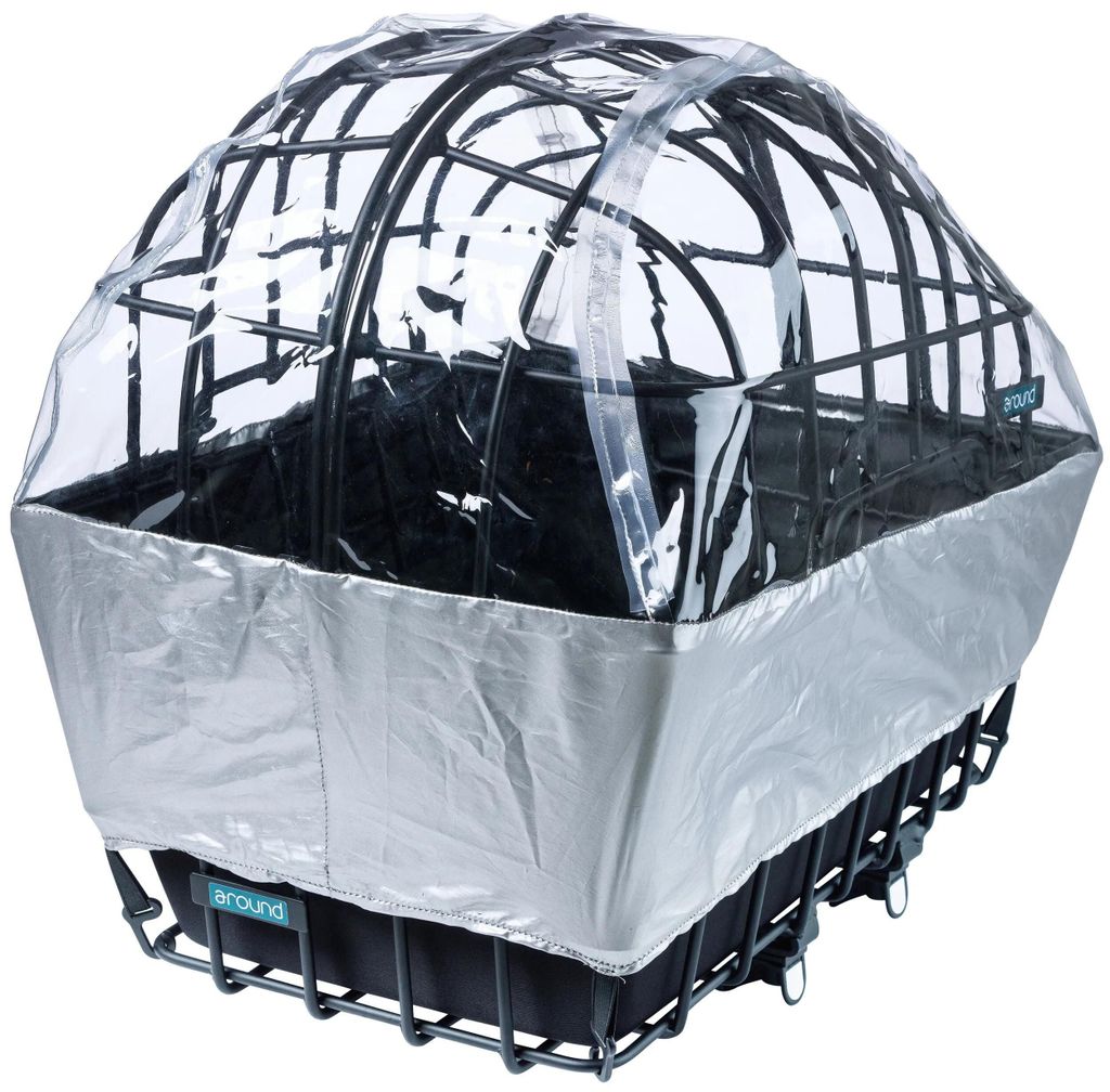 Around Regenhaube Hundefahrradkorb Luna für Vorderradkorb, Produktbild 