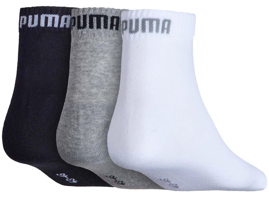 Halbhohe Socken aus weicher Baumwolle – Grau Weiß Schwarz – Produktbild 