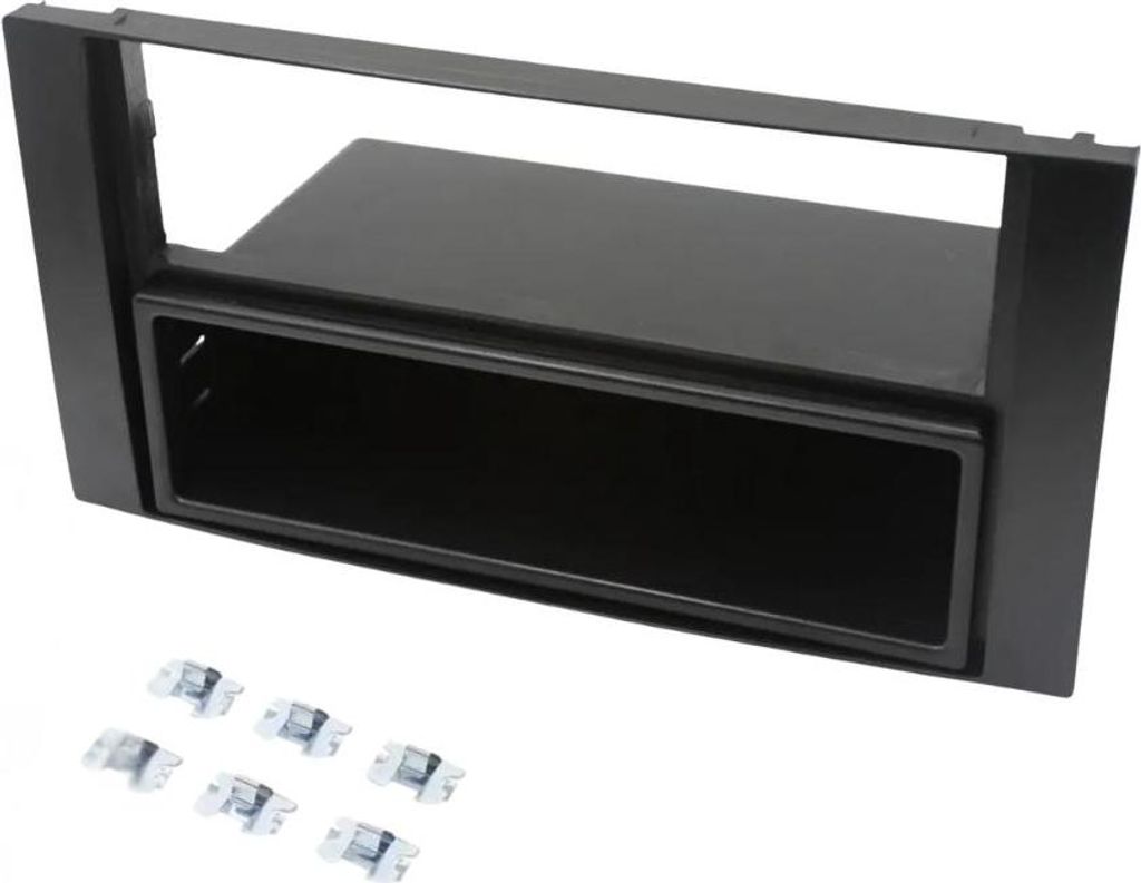 Audioproject A119 - Autoradio Radioblende Doppel DIN mit Fach kompatibel FORD C-Max Focus Fiesta Fusion S-Max C-Max Kuga schwarz