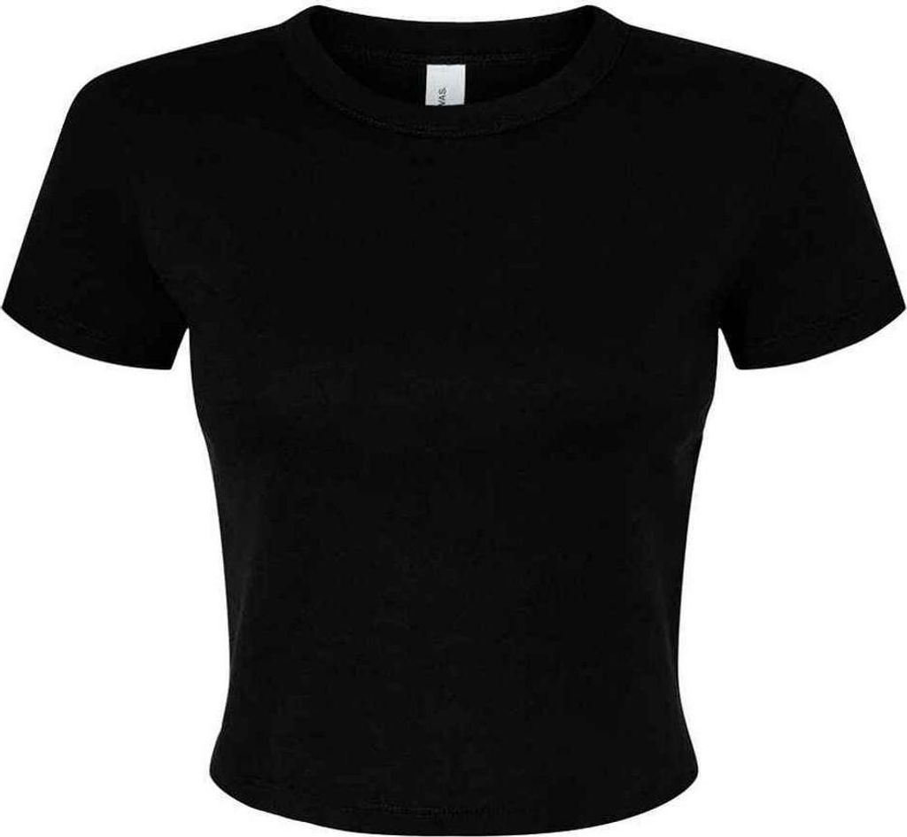 Bella + Canvas - kurzes T-Shirt für Damen PC6984 (S) (Schwarz)