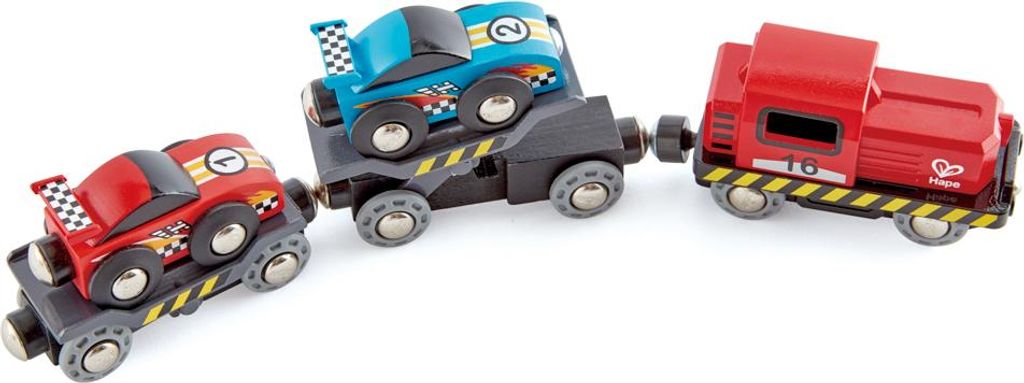 Hape RACE CAR TRANSPORTER, Pociąg, 3 lat(a), Drewno, Zdjęcie produktu 