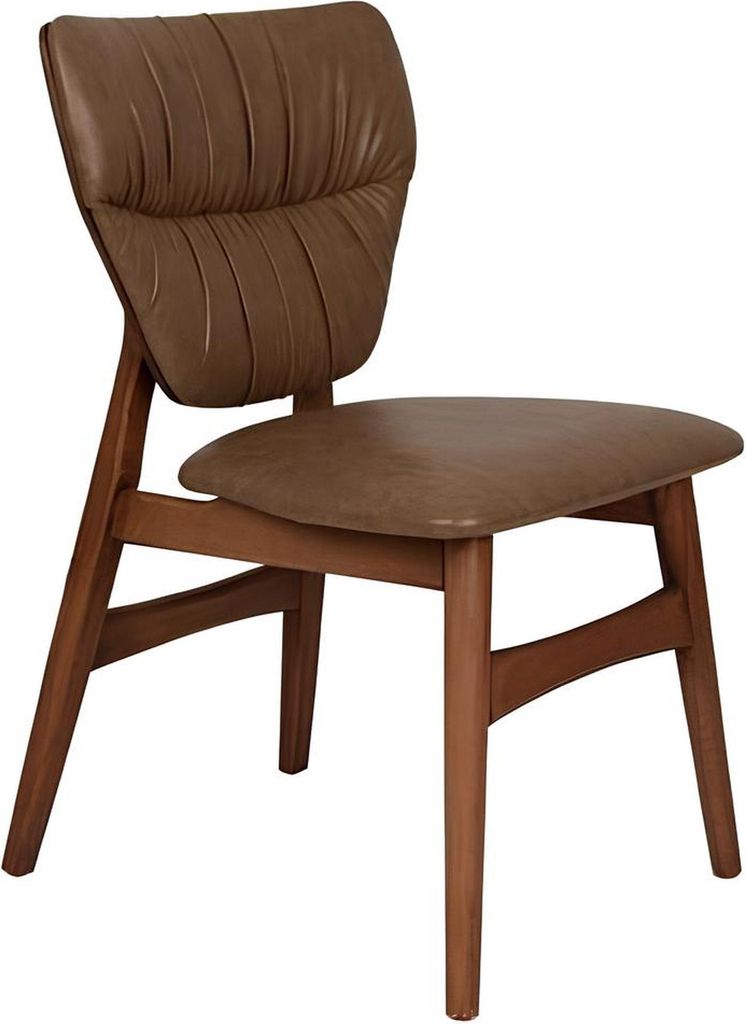 Brauner Esszimmer Stuhl Designer Lehnstuhl Luxus Stilvoller Sessel Neu