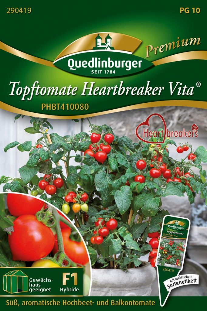 Artikelbild 1 von 'Tomate Heartbreaker Vita' aus der Kategorie Kirschtomatensamen