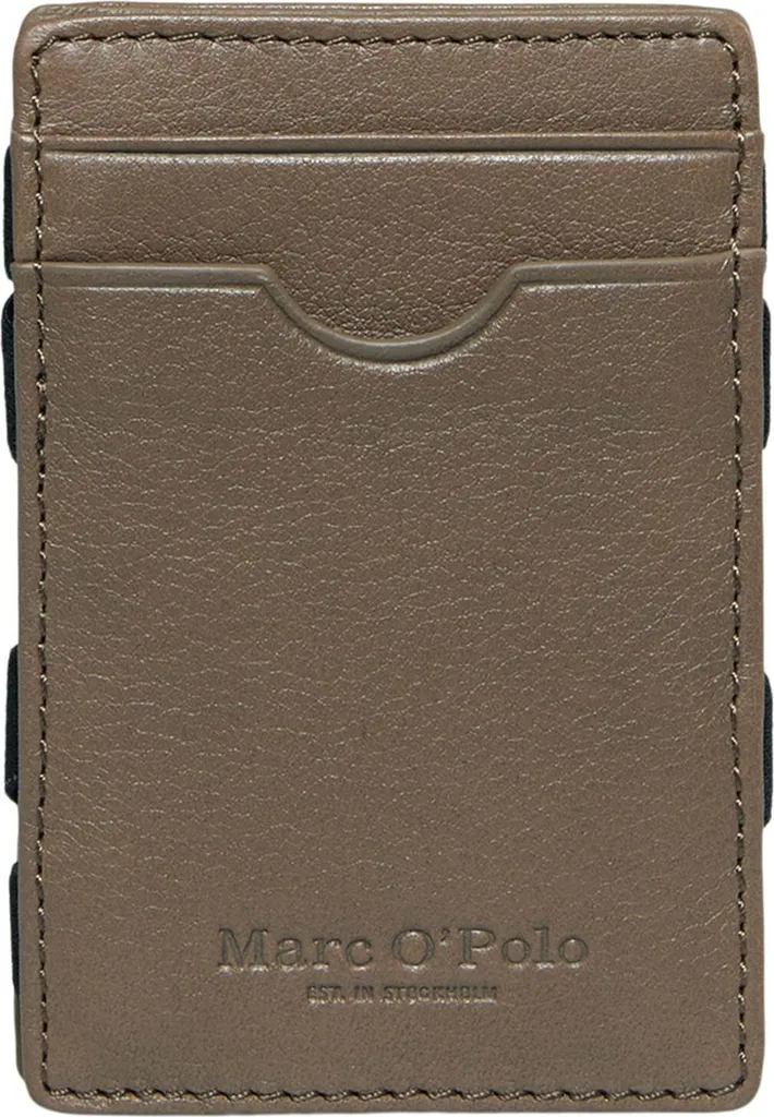 Marc O'Polo Morris étui pour carte de crédit en cuir taupe minimaliste