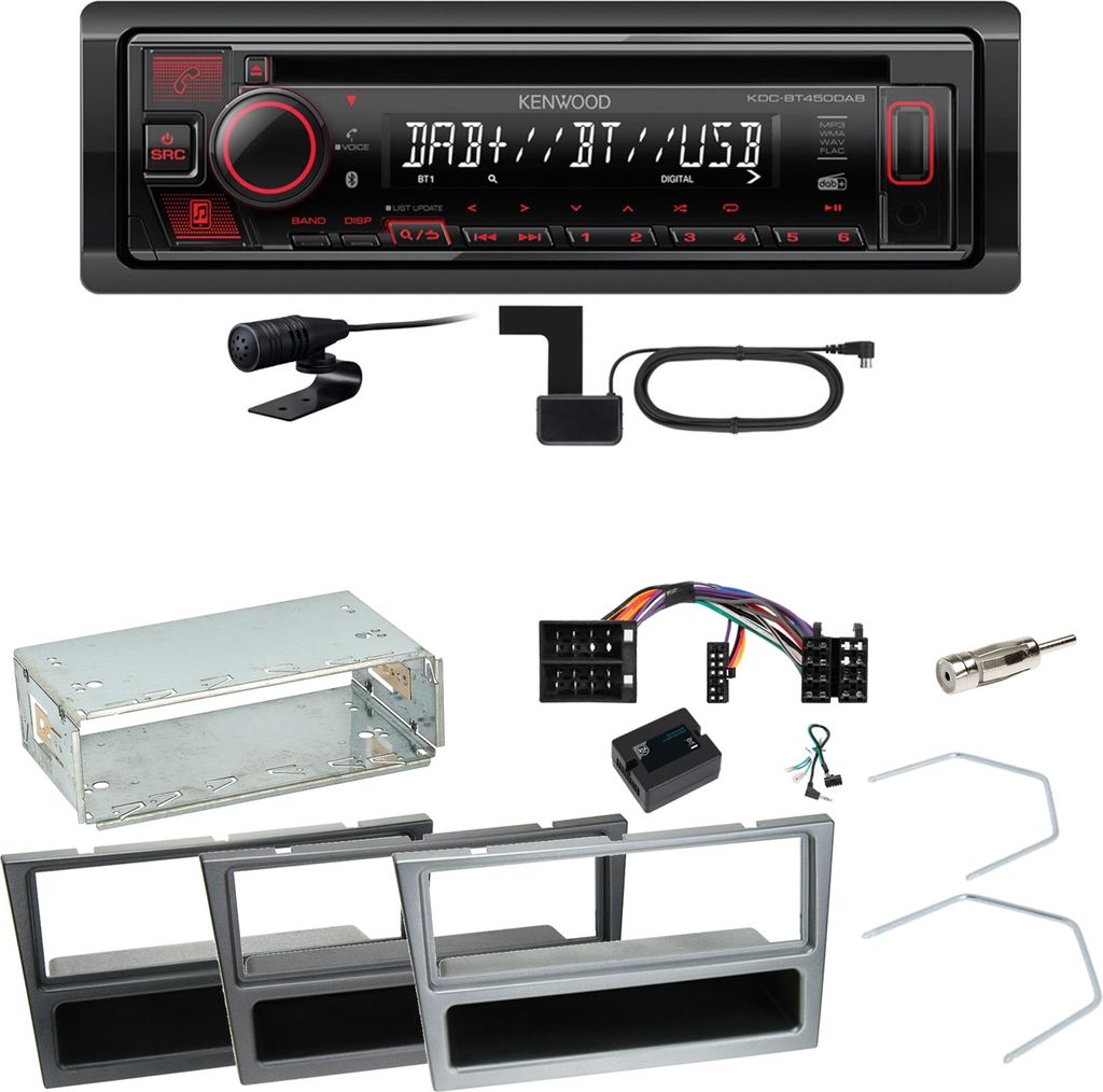 Kenwood KDC-BT450DAB Bluetooth CD Einbauset für Opel Vectra Produktbild 
