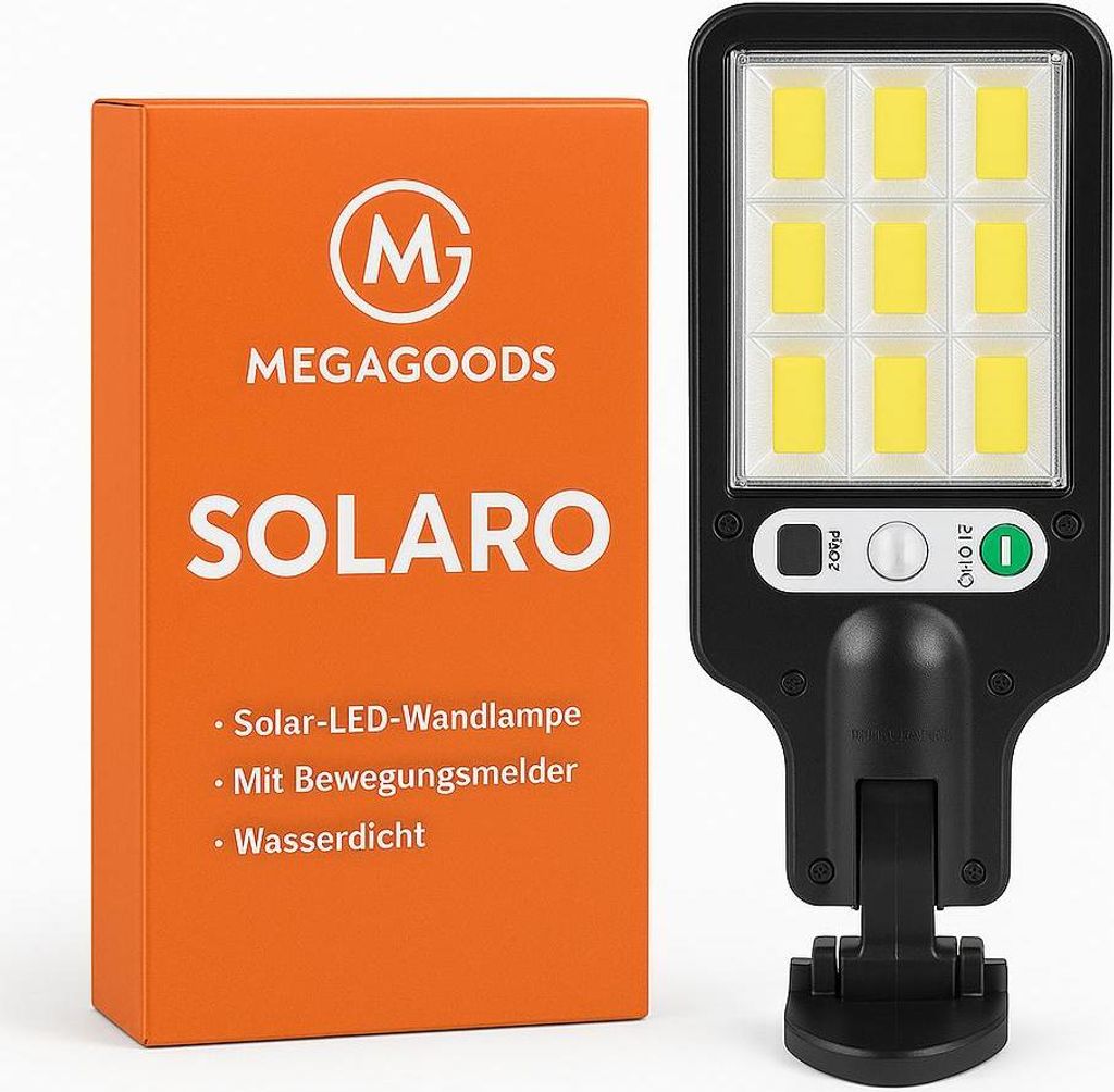 Solar LED Außenleuchte mit Bewegungsmelder IP65 für Garten DE.