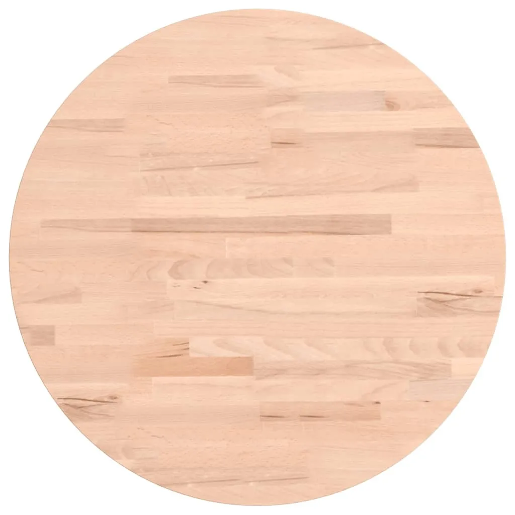 SYFAX™ Piano Tavolo Ø50x2,5 cm Legno Massello di Faggio | Vero Artigianato