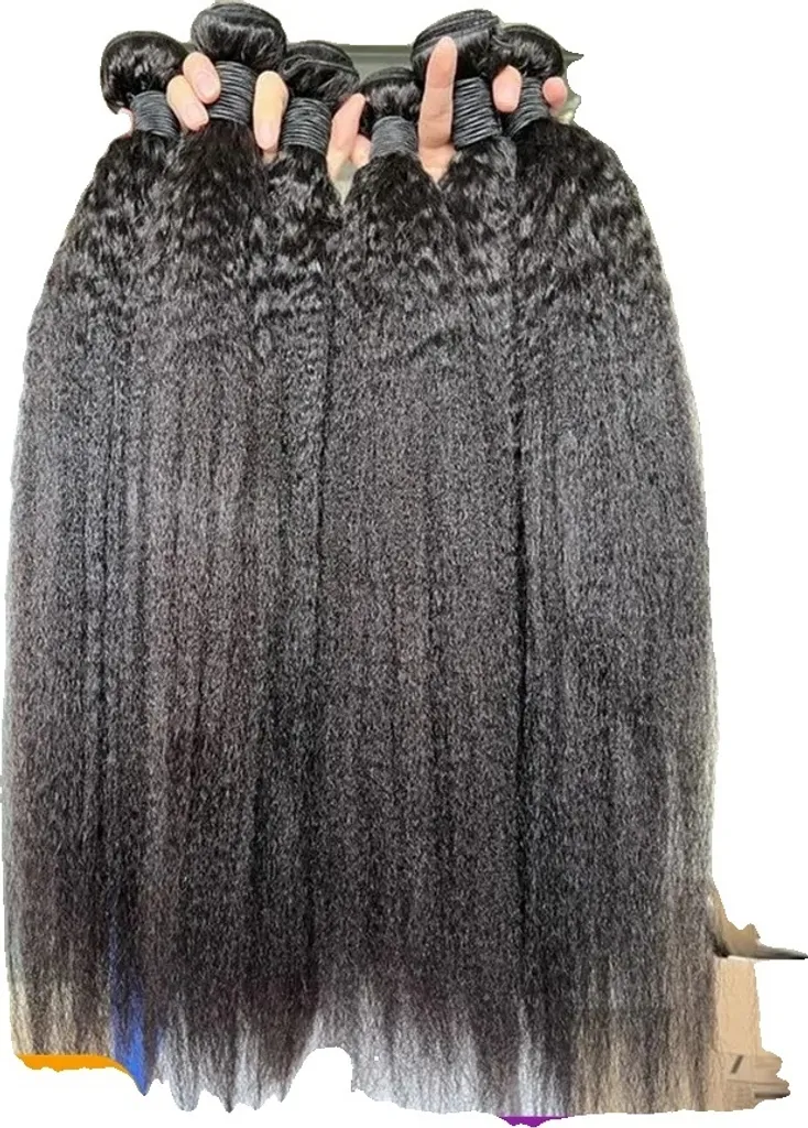 Fasci di capelli umani lisci e perversi, capelli brasiliani, massima qualità