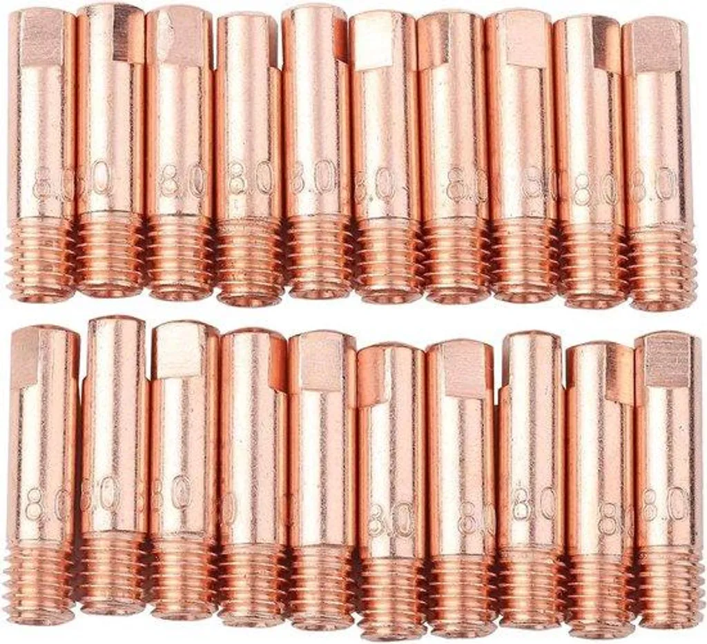 Tubes de Contact Cuivre Haute Conductivité pour Soudure MIG 20pcs
