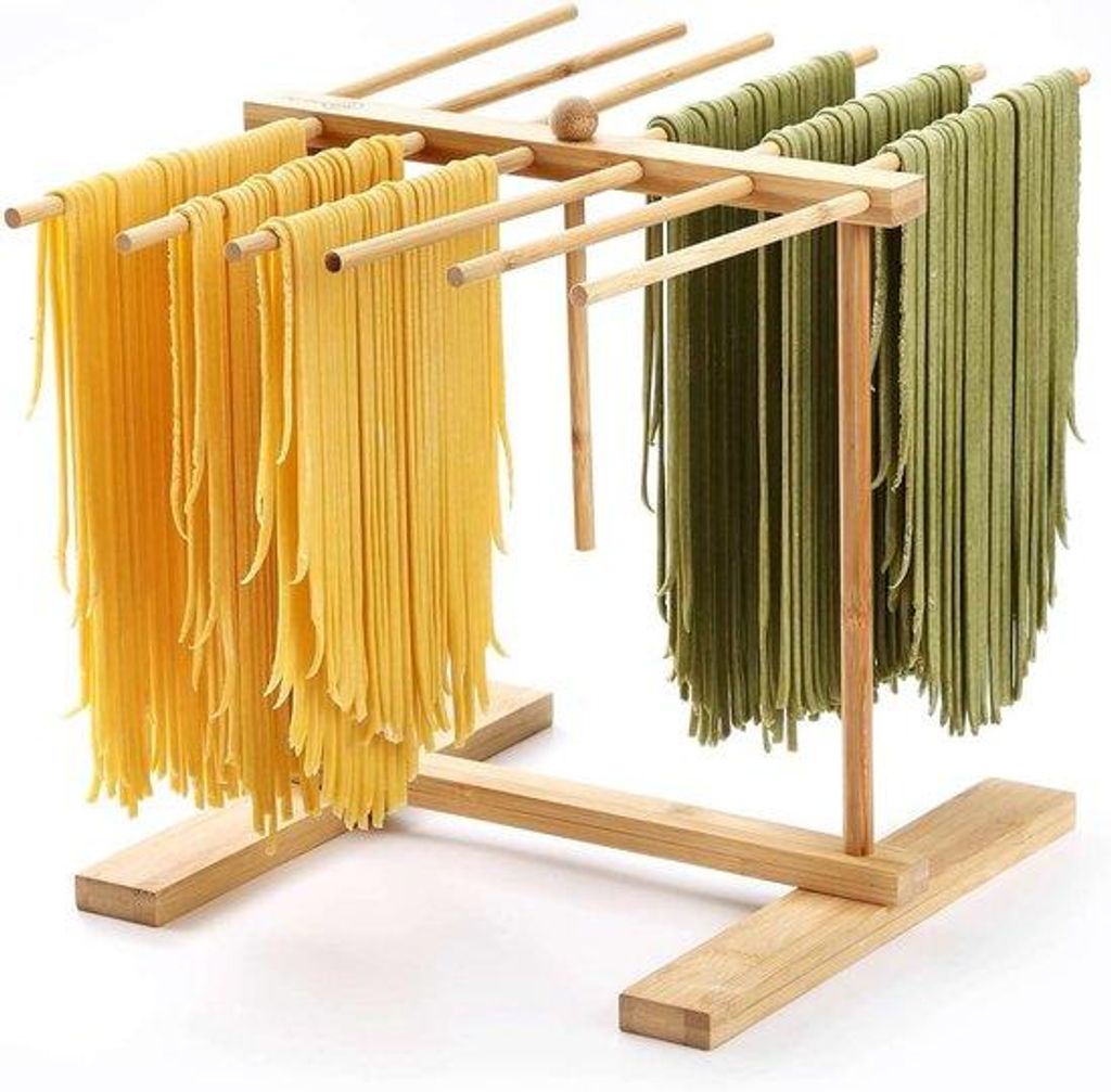 Handbetriebene Pasta-Maker aus Edelstahl - 9 einstellbare Dicke-Einstellungen und 3 Messerband-Stahlplatten