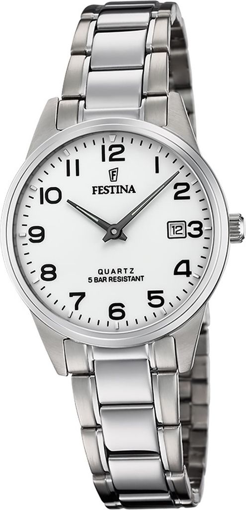 Festina Edelstahl Damen Uhr F20509/1 Armband-Uhr silber Klassik D2UF20509/1