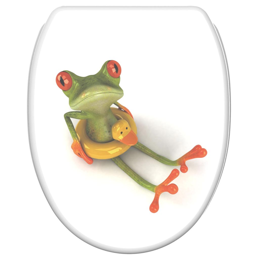 SANILO® WC-bril met zachte sluiting en snelsluiting Froggy, Productafbeelding 