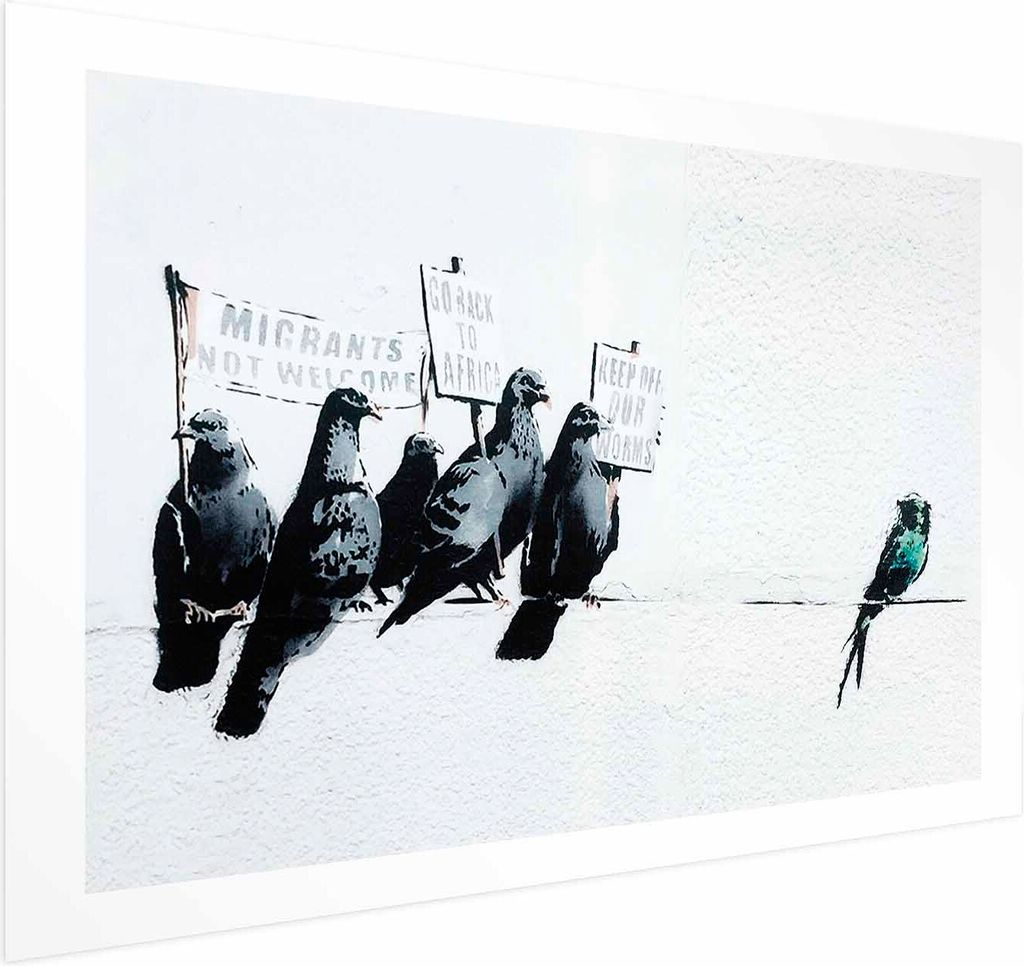 Posterpapier Poster - Xenophobic Pigeons 90x60 cm Streetart g-C-0145-ao-a