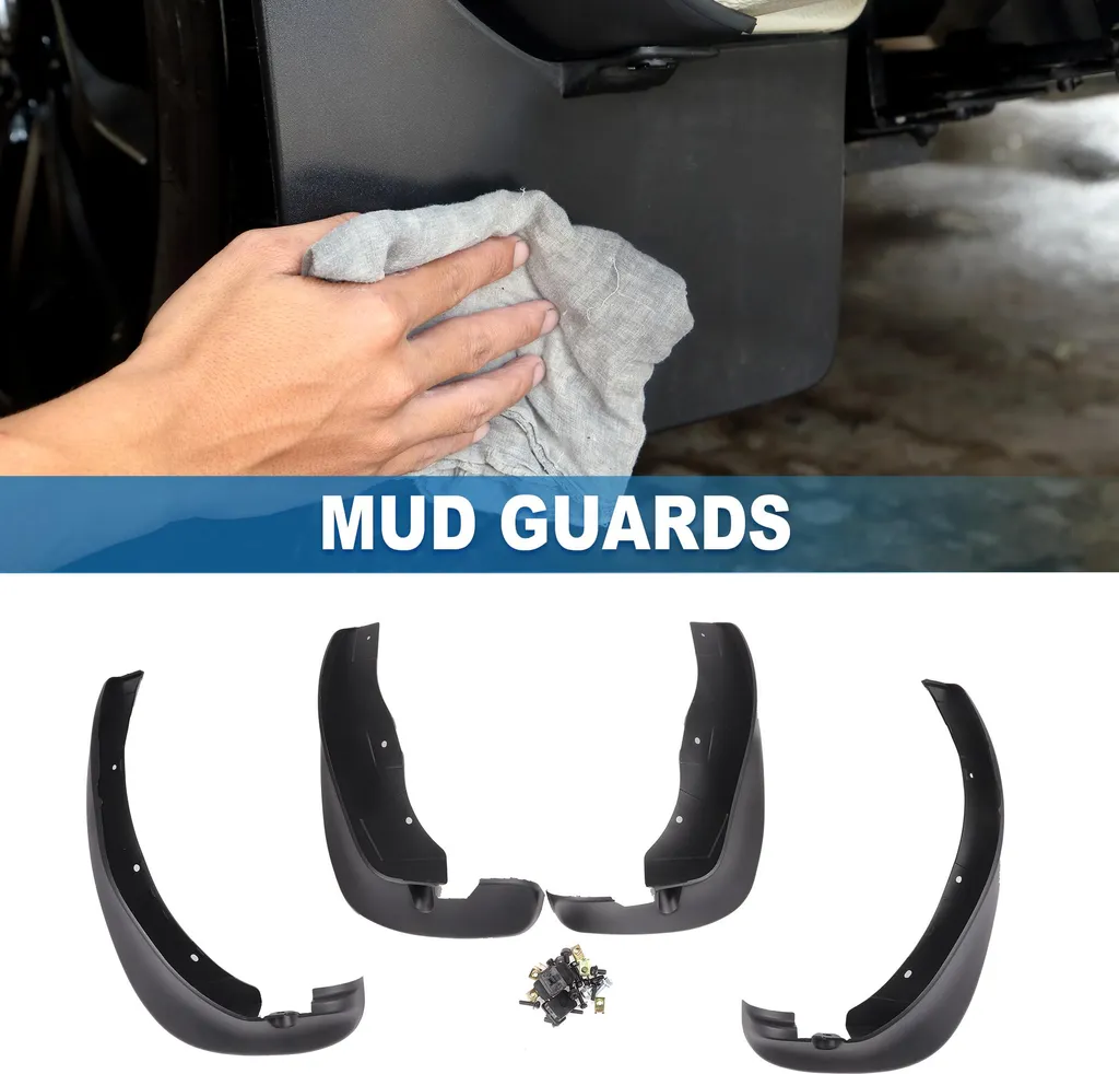 Évitez la Corrosion Mazda Miata 1990-1993 - Jeu de 4 Garde-boue Noir