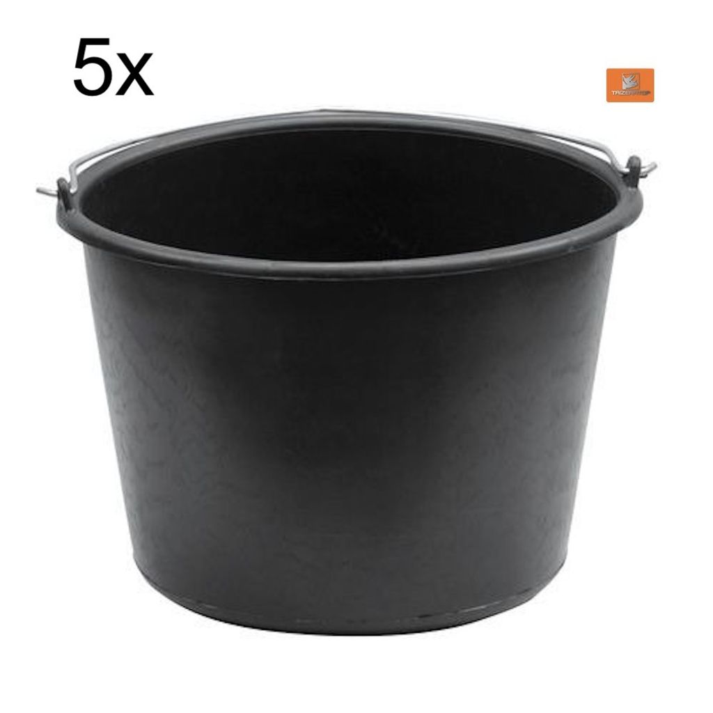 5x Eimer 20 Liter mit literskala Baueimer Putzeimer, Produktbild 