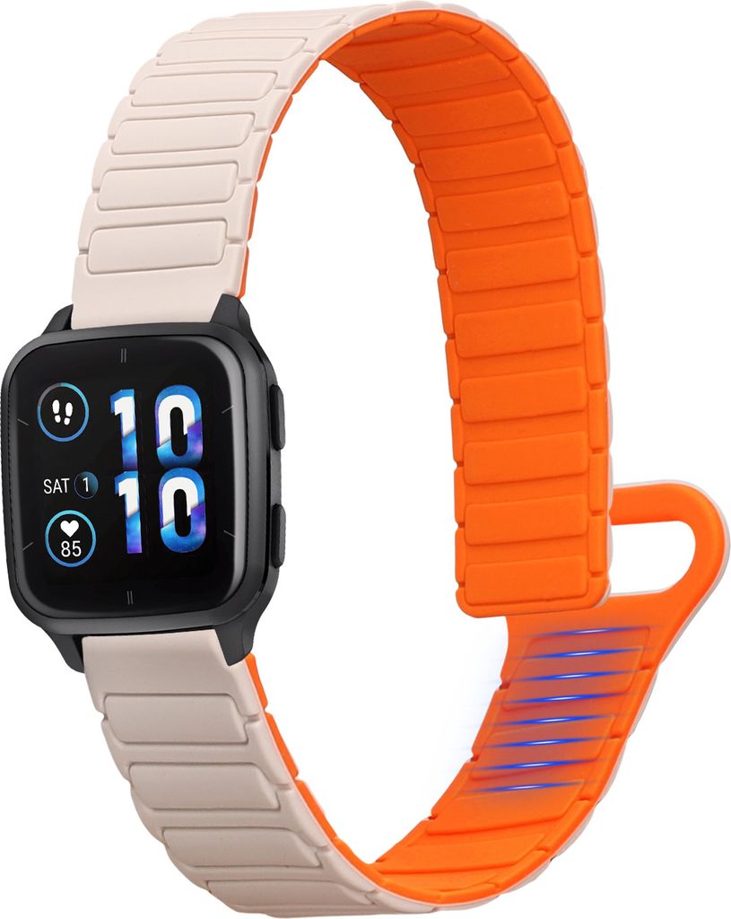 kwmobile Ersatzarmband kompatibel mit Garmin Venu Sq 2 Music / Sq 2 / Vivoactive 6 / Vivoactive 5 Armband - Fitnesstracker Silikon Band mit