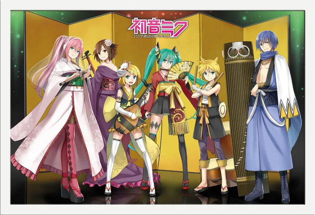 Hatsune Miku Poster Kuroshishi Unit - Cornice Shinsuke Maxi Bianco MDF