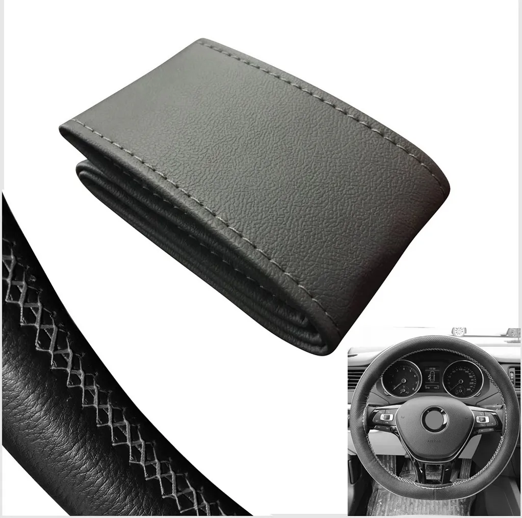 SV513G - Coprivolante grigio per tutti i tipi di volante 37cm-39cm per allacciatura