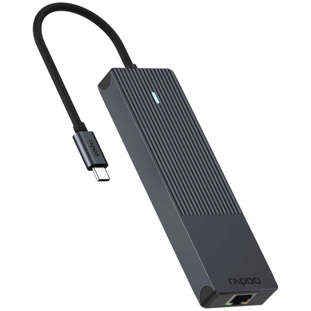 Adaptateur USB-C RAPOO UCM-2002 : Solution 6 ports pour manque de USB