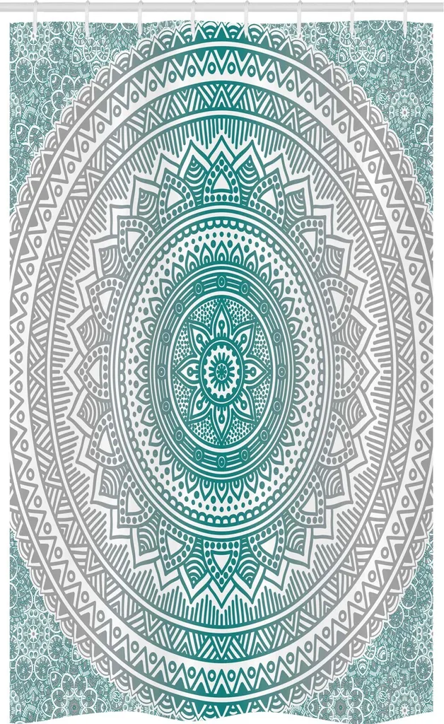 Tenda Da Doccia In Tessuto Dynamene Stall, 54x78 Pollici, Tende Da Doccia A Righe A Zig Zag Trapuntate In Stile Boho Per Il Bagno Set Di Tende D