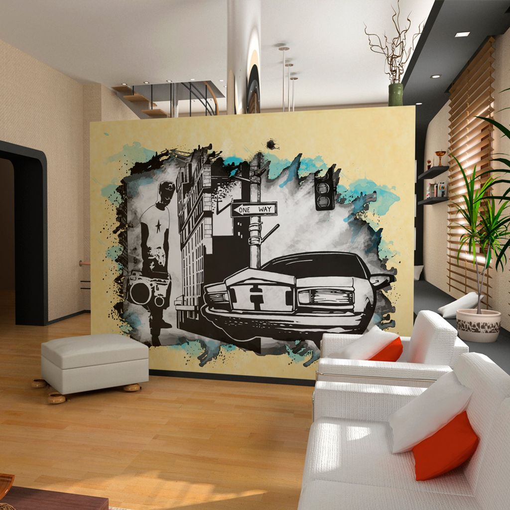 Basera Fototapete Street Art-Motiv 10040904-52, Vliestapete, 250x193 cm