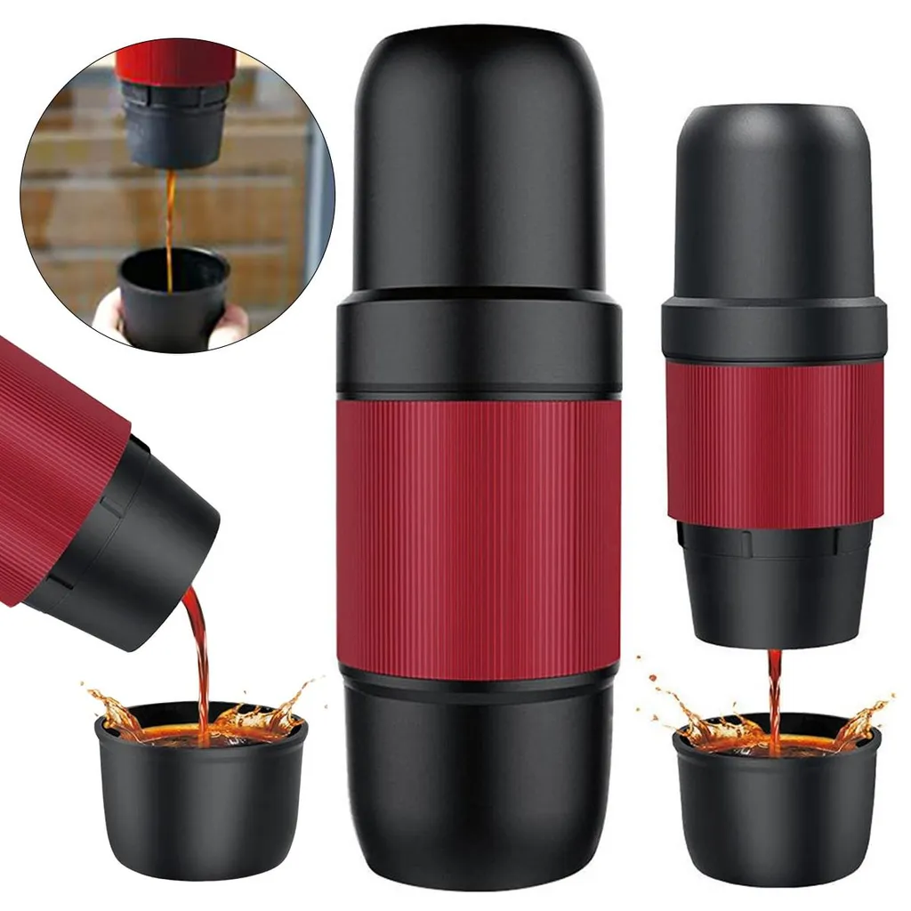 Tragbare kabellose Espresso-Maschine – 8 Bar Profi-Druck, 2000 mAh Akku, USB-C, 140 ml Wassertank, kompakt & schnell für unterwegs