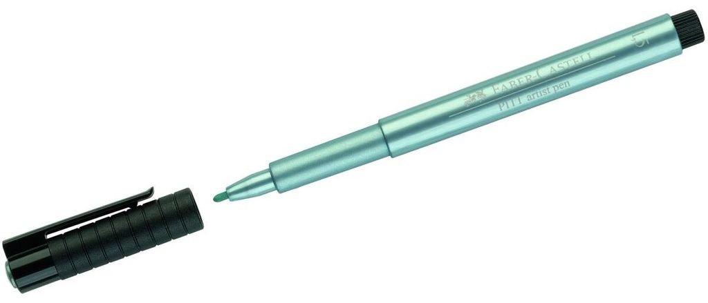 Faber Castell Tuschestift Pitt Artist Pen blue metallic