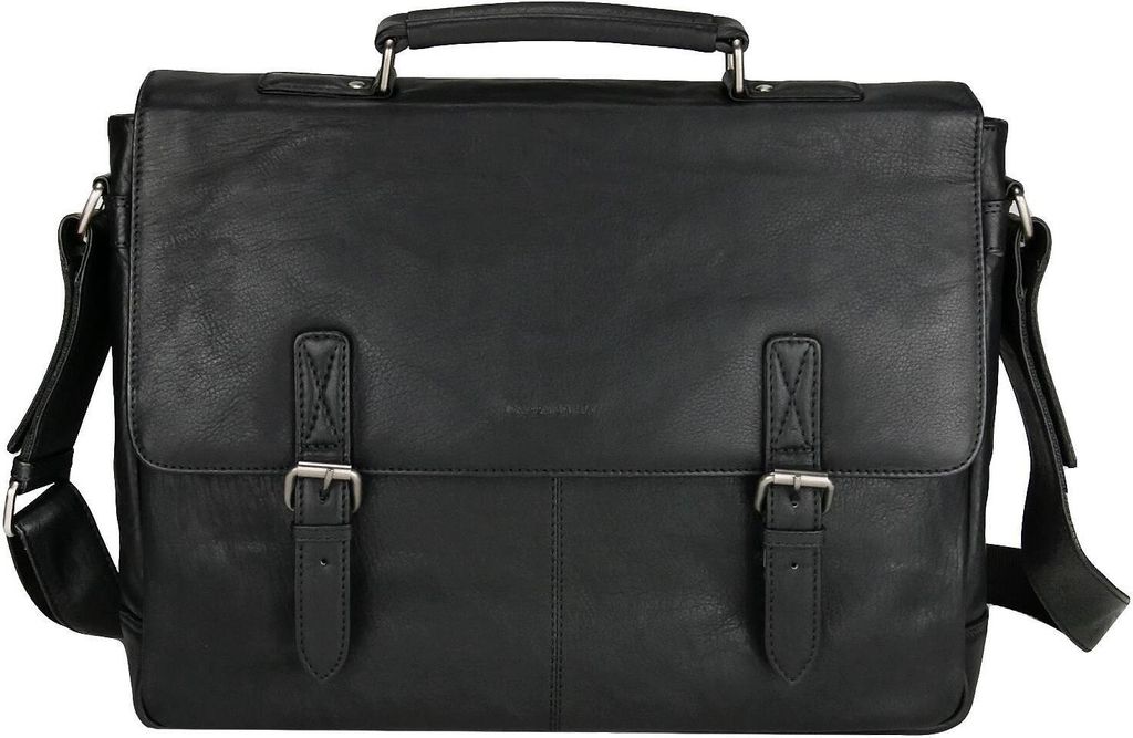 Greenburry Oily Tumbled Aktentasche Leder 40 cm Laptopfach