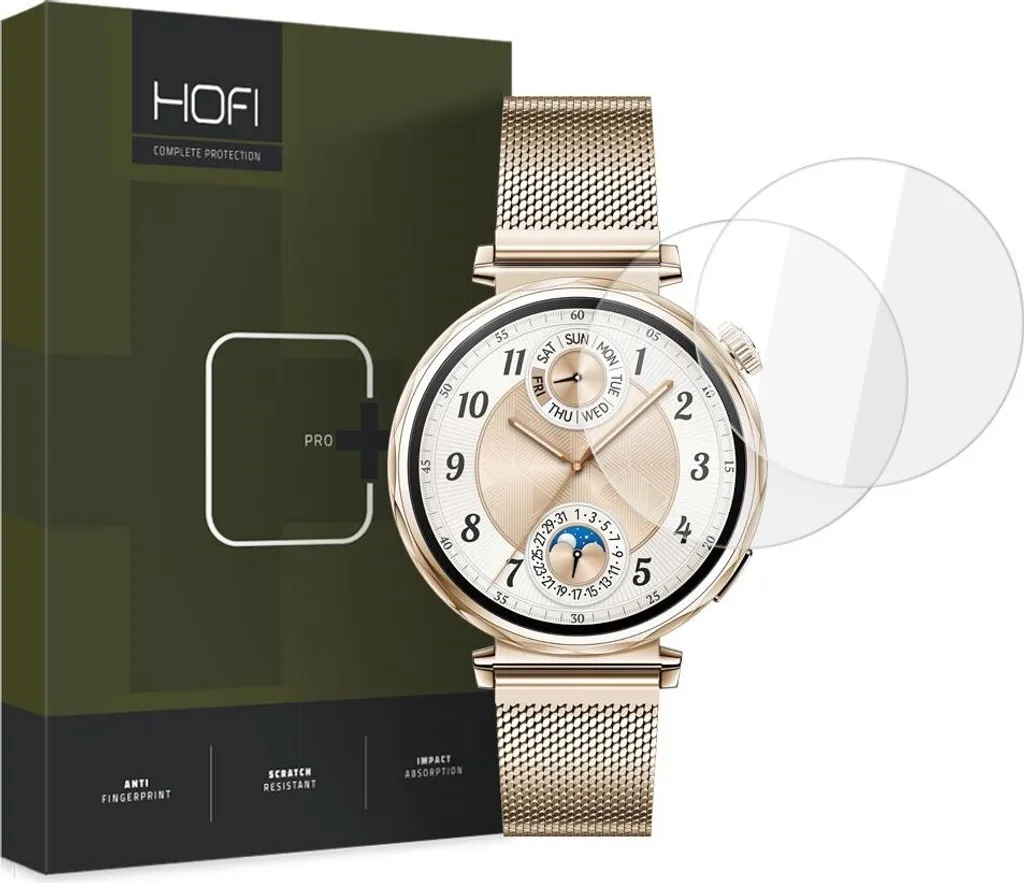 Hofi Glass Pro+ 2-Pack Huawei Watch Gt 5 (41 Mm) Vetro temperato trasparente