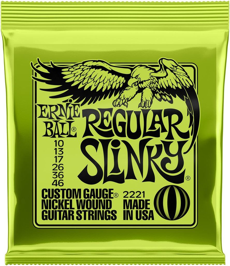 Ernie Ball P02221, Cuerdas para guitarra, Acero, Eléctrica, Imagen del producto 