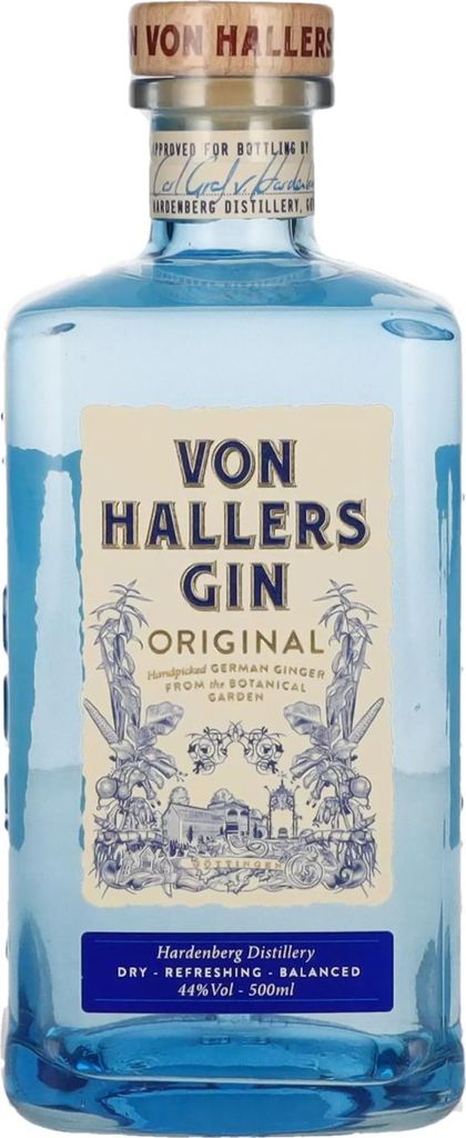 Von Hallers Gin Hand Picked Botanicals | 44,0 % vol | 0,5 l Image du produit 