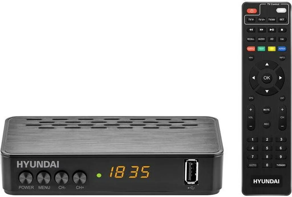 Hyundai DVBT 230 PVR Adaptateur TNT avec Double Sortie HDMI et Péritel
