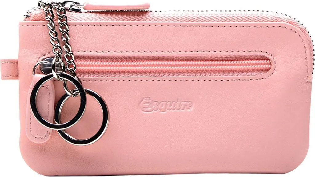 Esquire caso chiave Viktoria Key Case with Zip Apricot Blush rosa