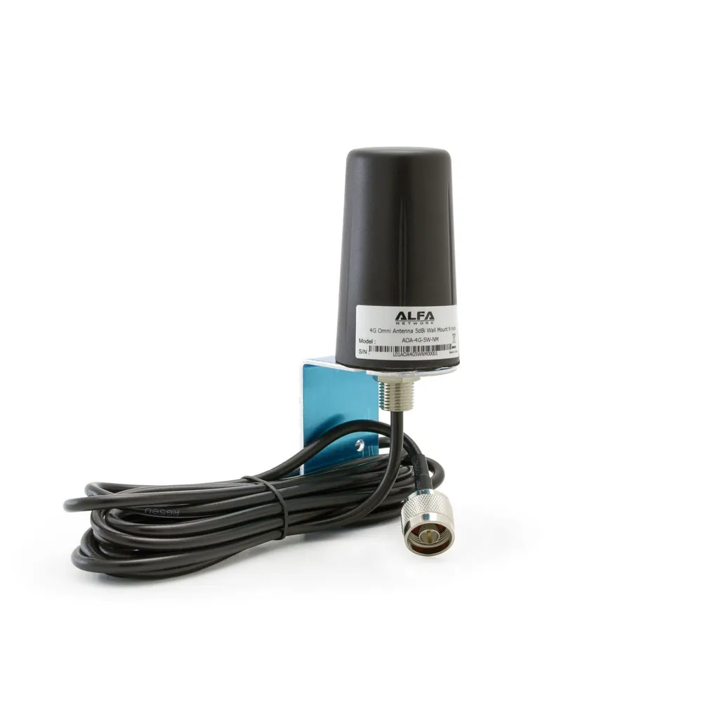 Solution Signal Faible : Antenne 4G LTE 5dBi Omni avec Fixation Murale N